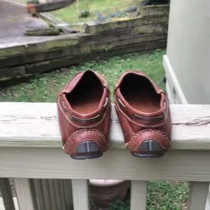 Johnston Murphy Mens Driver size 9.5. Like new! Size 9.5M Johnston & Murphy Brown Leather Slip on Driving  main image 4